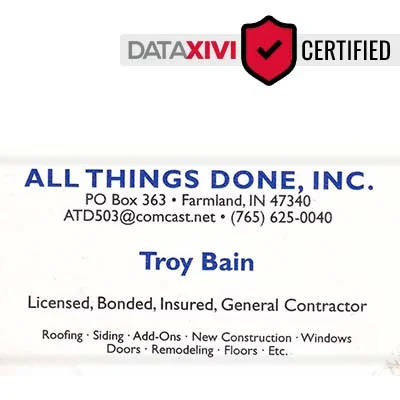 All Things Done Inc Plumber - DataXiVi