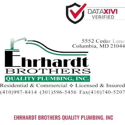 Ehrhardt Brothers Quality Plumbing, Inc - DataXiVi