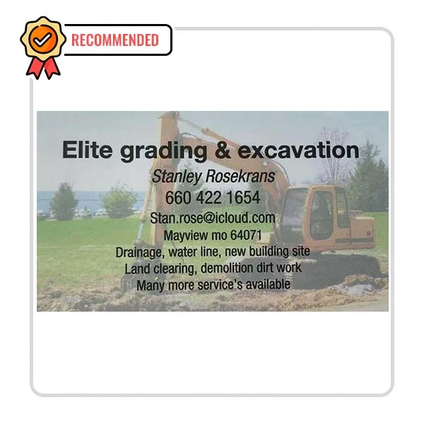 Elite Grading And Excavation Plumber - DataXiVi