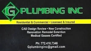 G Plumbing Inc: Plumbing Assistance in Pendleton