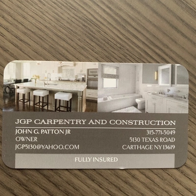 JGP Carpentry And Construction Plumber - DataXiVi
