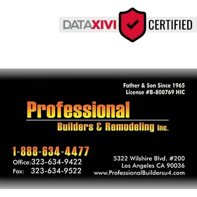 Professional Builders & Remodeling Inc - DataXiVi