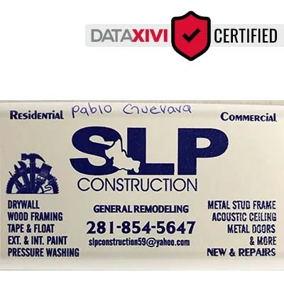 SLP Construction Plumber - DataXiVi