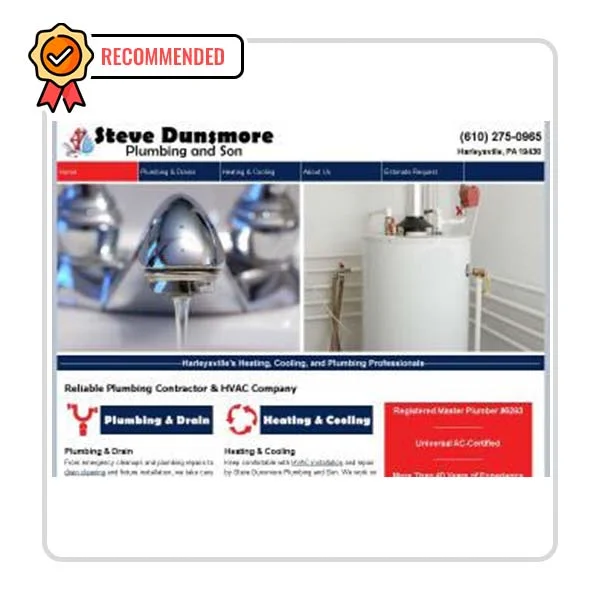 Steve Dunsmore's Plumbing & HVAC: Septic Cleaning and Servicing in Central